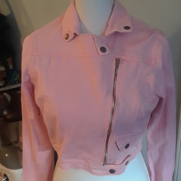 Pink Jean Jacket, size M - Picture 2 of 4